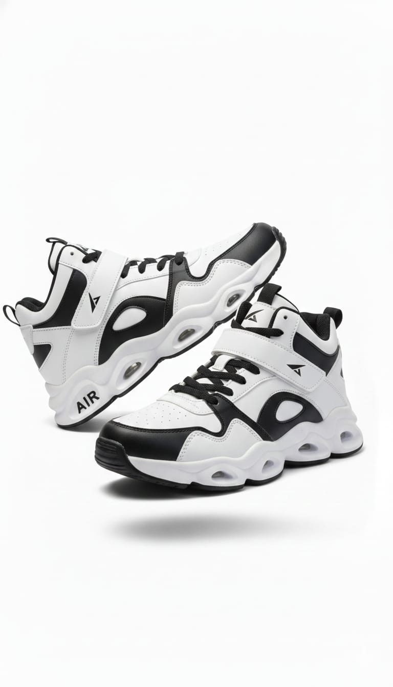 Aero-Strut Stealth Mid-Top Trainers