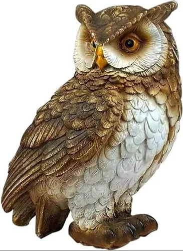 The Decorshed Owl Figurine Resin Home Office Display Owl Figure Miniature Figurine Ornament Decor