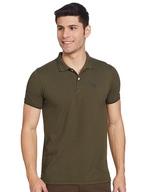 Max Men's Polycotton Half Sleeves Regular Fit Solid Polo T-Shirt