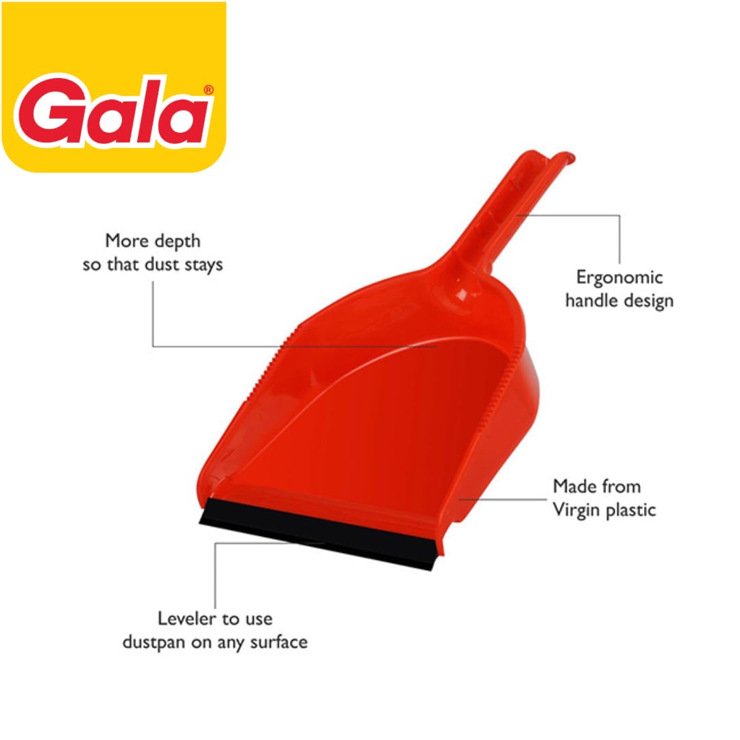 Gala Dustpan for Floor Cleaning, Dustpan for Broom,Flat scoop (Color May Vary)